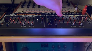 Behringer Syncussion SY-1 ... first sounds