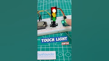 Touch to Activate Red, Yellow, Green! ESP32 LED Control