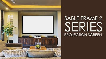 ✅ Elite Screens Sable Frame 2 Series Projection Screen