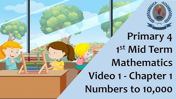 Primary 4 - 1st Mid Term - Mathematics - Video 1 - Chapter 1 - Numbers to 10,000
