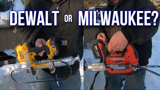 Milwaukee or DeWalt Electric Grease Gun?