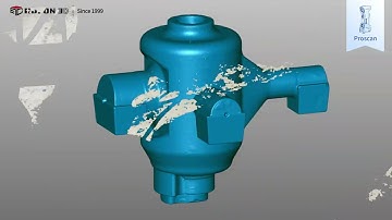 3D scanning of sand mold parts