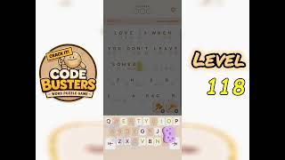 Code Busters Level 118 Walkthrough