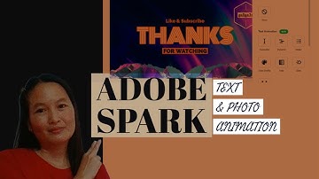 Adobe Spark-Text & Photo Animation  #basictutorial#shortvideo