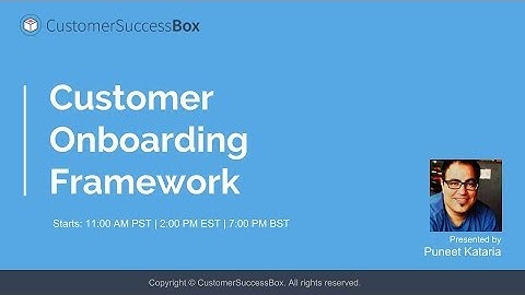 [WEBINAR] Deepdive: Customer Onboarding Framework for B2B SaaS