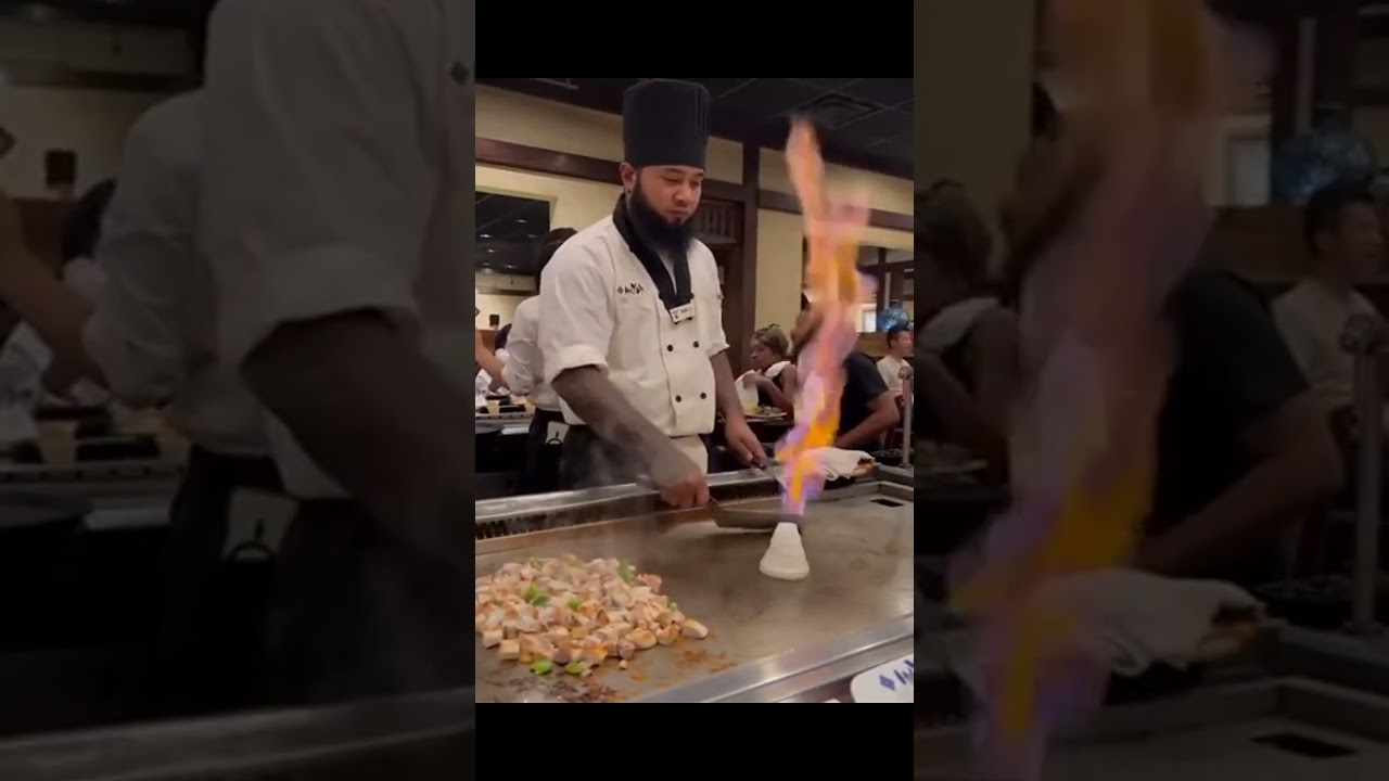 Hibachi Chef Has HIDDEN Skill! 🤨 🤫