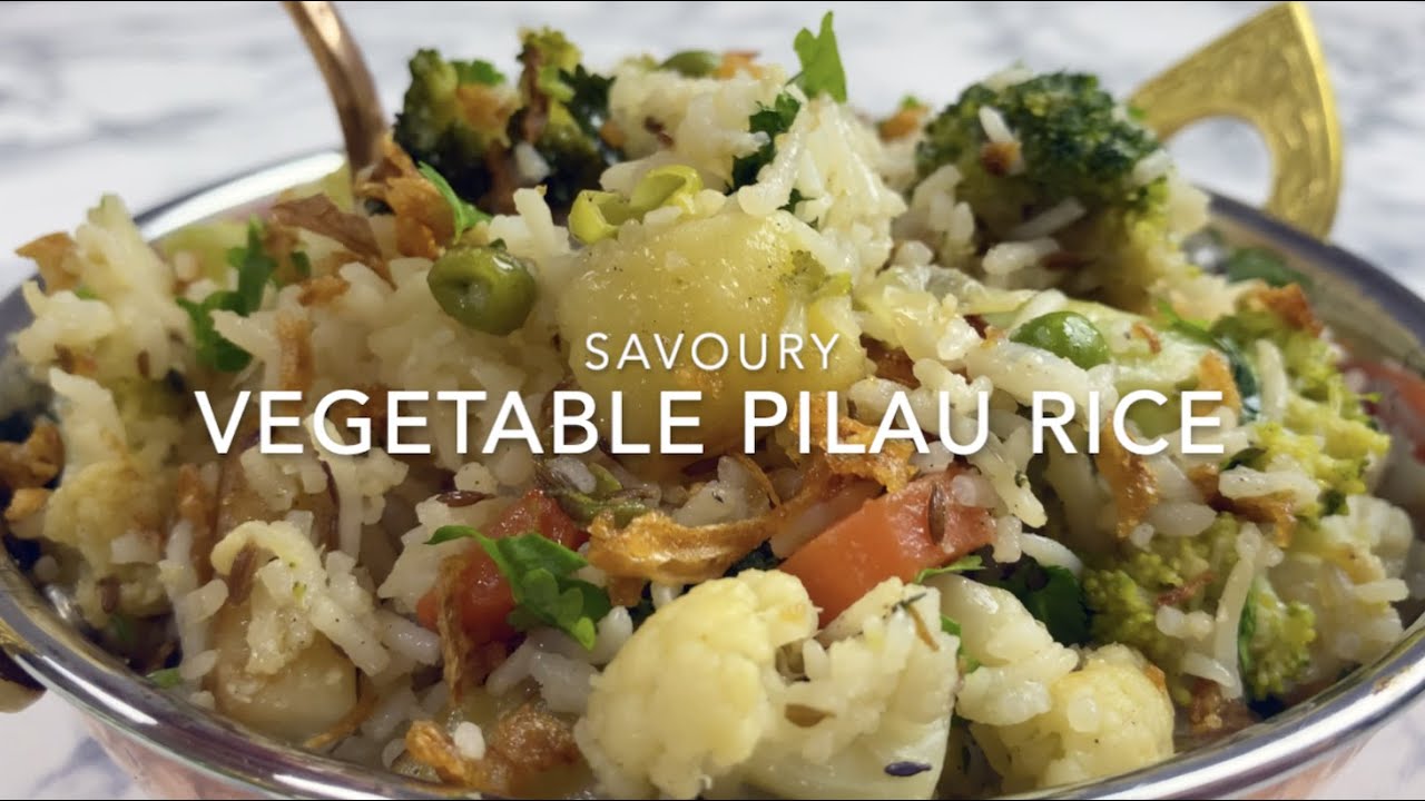 SAVOURY VEGETABLE PILAU RICE YouTube