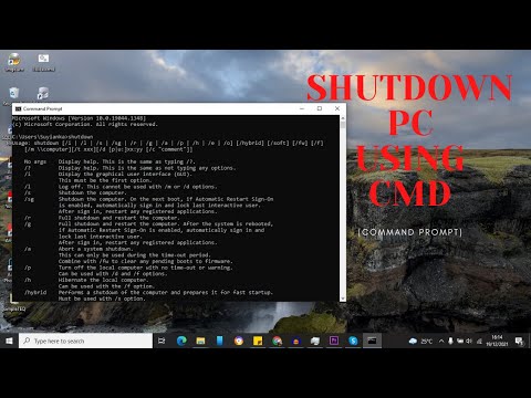 How to shutdown your Computer/Laptop using CMD ( Command Prompt )