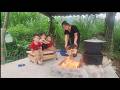 Single Mother - Cooking Her First Meal with Her Children in Her New Kitchen | Ly tieu tieu