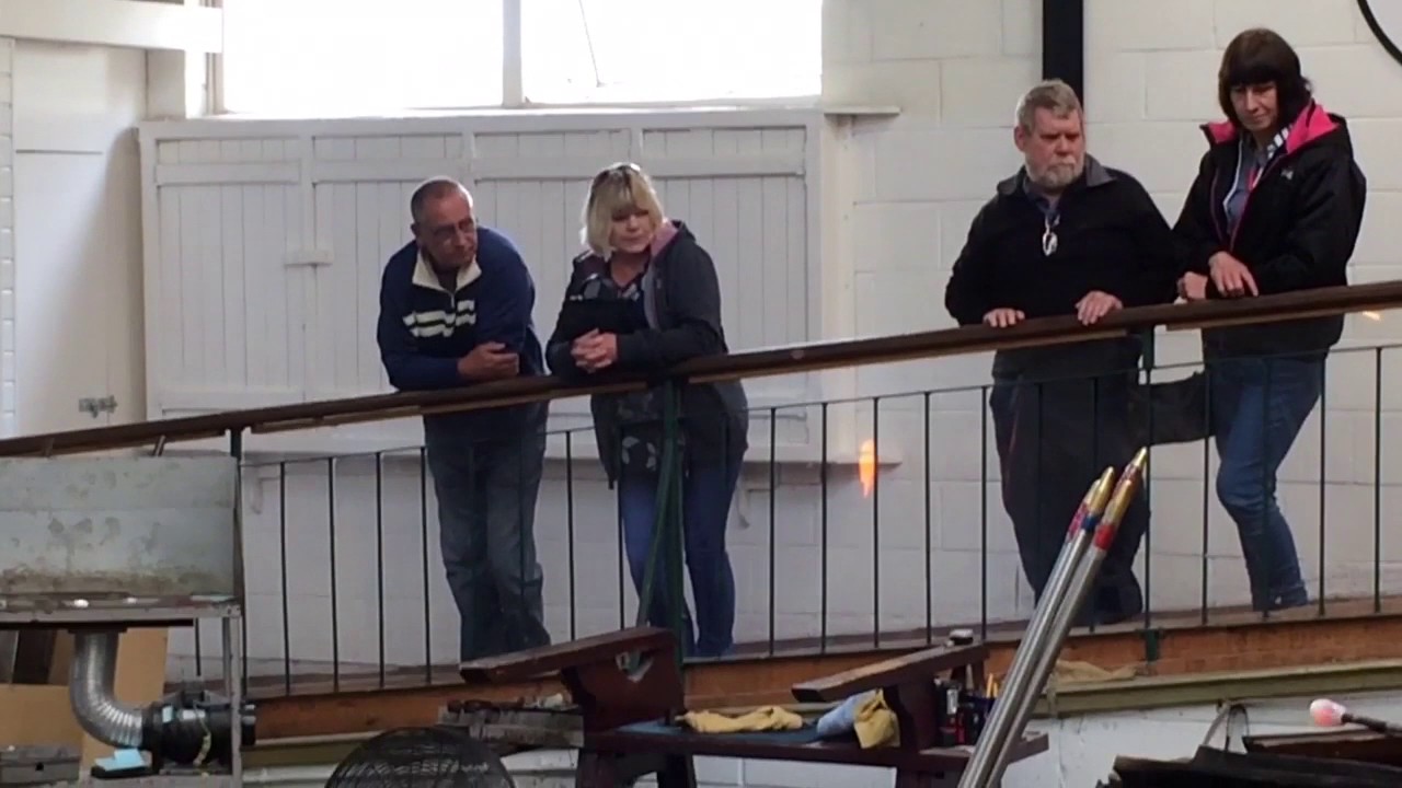 Glass blowing and sight seeing on the Isle of Wight - YouTube