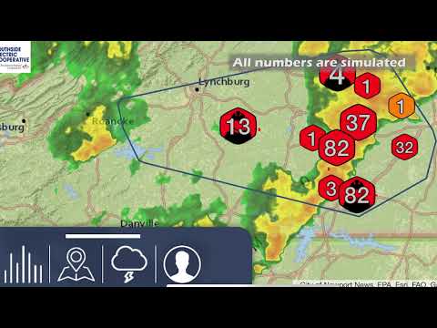 Southside Electric Cooperative New Web Outage Viewer - Interactive Maps 