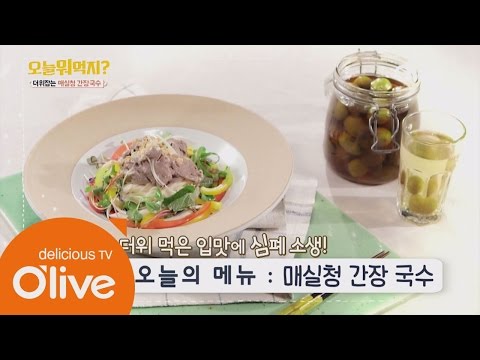 What Shall We Eat Today? 오늘 뭐 먹지? 레시피 메실청 간장국수 160602 EP.158