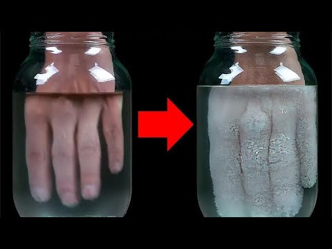 7个有趣的化学实验，把手伸进水中，双手表面马上结冰？