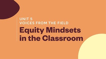 Voices from the Field: Equity Mindsets in the Classroom