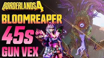 Gun Vex vs BLOOMREAPER The Invincible in 45s | UVH6 True Mode | Borderlands 4 Raid Boss