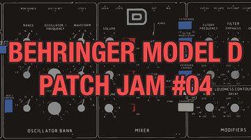 Behringer Model D Jam #04 - Filter Oscillation, Percussion and FM