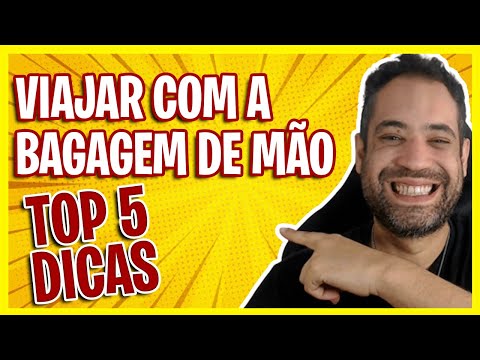 TOP 5 DICAS PARA VIAJAR COM BAGAGEM DE MÃO - BAGAGEM DE MÃO E MOCHILA PODE?