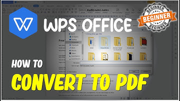 WPS Office How To Convert Word To PDF
