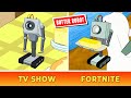 Comparing FORTNITE Butter Robot vs TV Show Butter Robot (Rick and Morty x Fortnite)