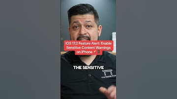 iOS 17.2 Feature Alert: Enable Sensitive  Content Warnings on iPhone 🚨📱 #iOS172 #SensitiveContent