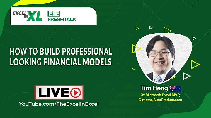 How to Build Professional looking Financial Models...