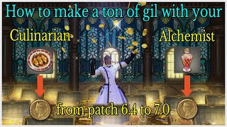 How to make a ton of gil with Culinarian alchemist till patch 7.0
