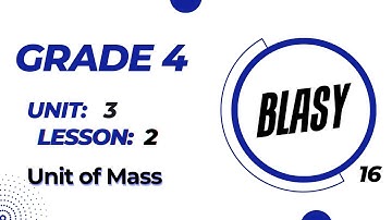 Primary 4 -1st term\ unit 3 \ Lesson 2  : Unit of Mass ماث رابعة إبتدائي