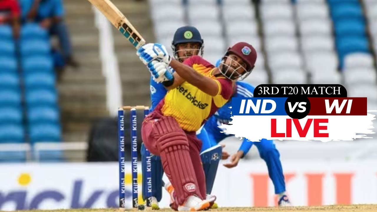 India vs West Indies 3rd T20I Live Cricket Score India vs West Indies Live Score IND vs WI
