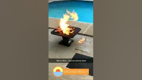 Man Unsuccessfully Attempts to Kindle Fire with Gas Can || ViralHog