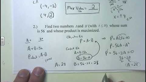 28. MATH 1241 M4.5 Optimization - Before Class Video