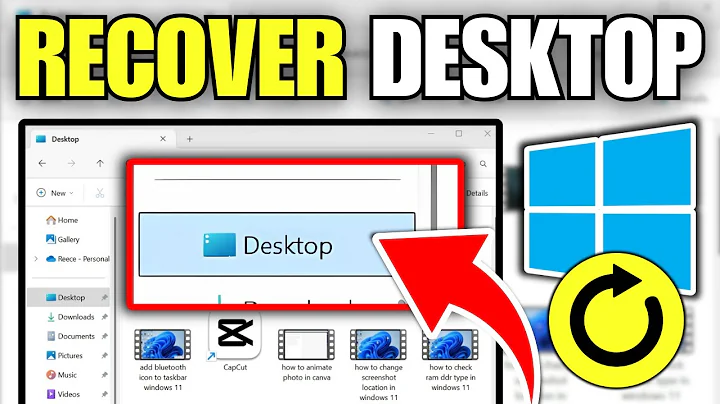How To Restore Deleted / Missing Desktop Folder (Windows 11)