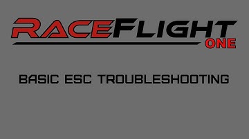 [ENG] Raceflight RF1 - simple ESC troubleshooting