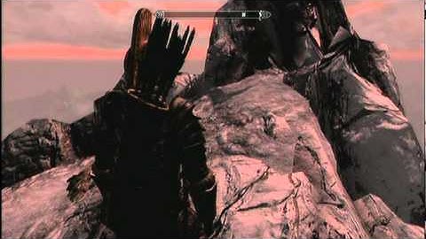 Jumping off the highest point of skyrim