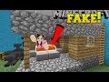 Minecraft: THIS HOUSE IS FAKE!!! - Find The Buton Minecraft Edition - Custom Map