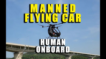 Manned Flight in Our Real Flying Car - The First Piloted Hover