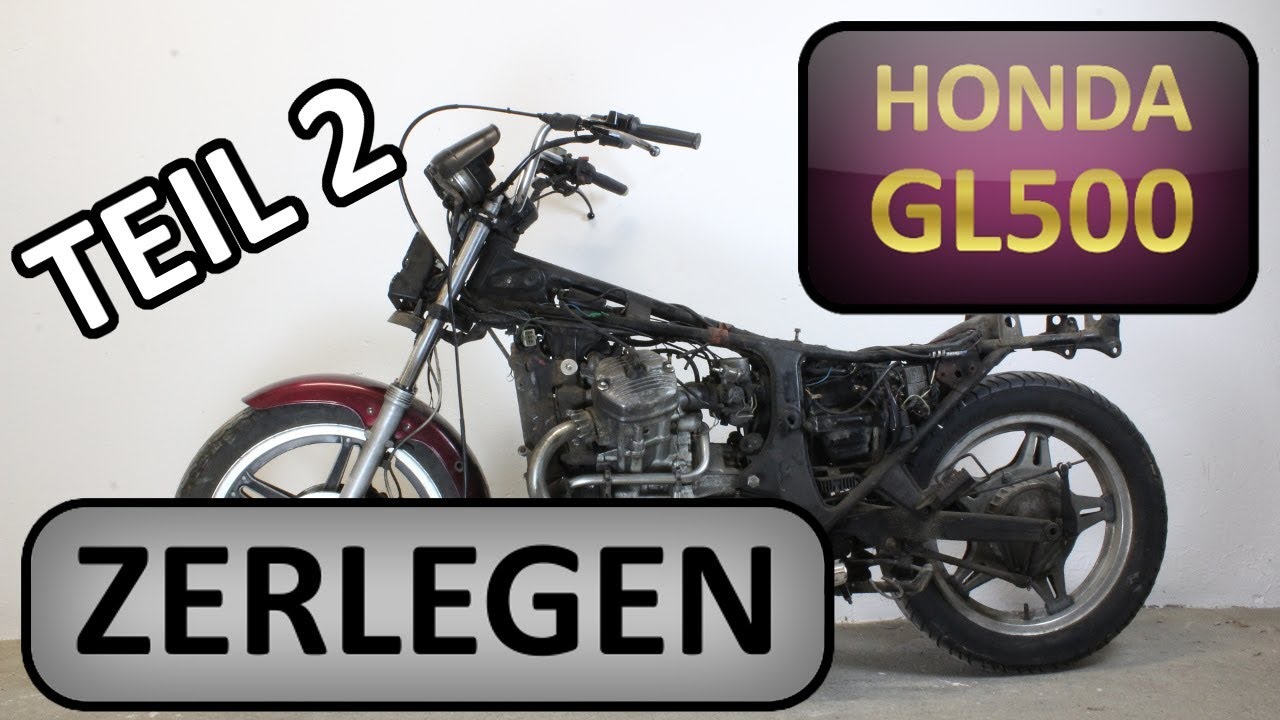 Umbau Vorbereitung Honda GL500 zerlegen: Vollverkleidung und Tank