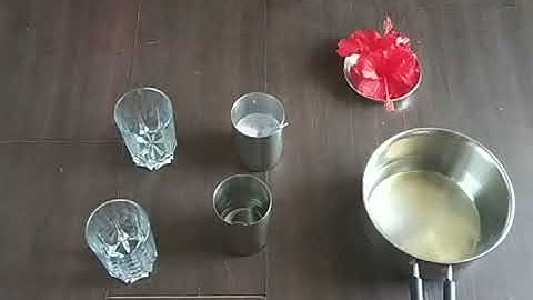 ACID BASE TEST WITH CHINA ROSE INDICATOR