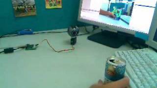 Phidget Servo + Webcam for Color Tracking 視覺顏色追蹤
