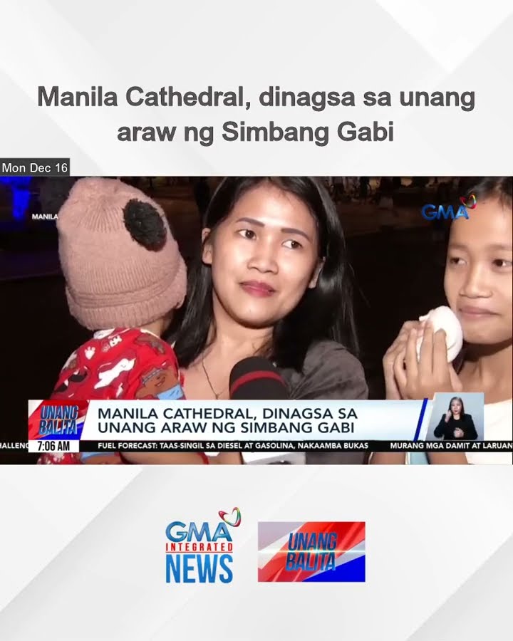 Manila Cathedral, dinagsa sa unang araw ng Simbang Gabi | Unang Balita