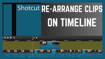 How To Move And Re-arrange Video Clips On Timeline In Shotcut
