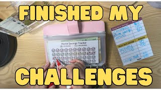 Finished savings challenges! Another chaotic cash stuffing | low income budget