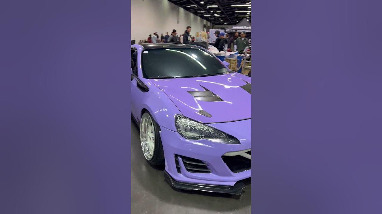 HEART SHAPE TAIL LIGHTS ON PURPLE 2017 BRZ AT TUNER EVO SO CAL 2023 YouTube