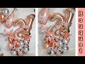 COMO HACER BOUQUET PASO A PASO *21 AÑOS / BOUQUET CON NUMEROS ROSE GOLD/ ARREGLO CON GLOBOS