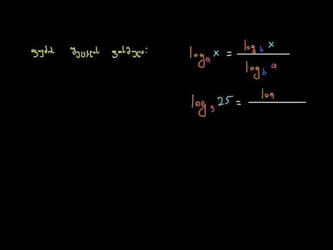 ლოგარითმის ფუძის შეცვლის წესის დამტკიცება