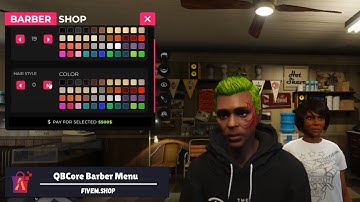 FiveM Barber Script | FiveM Menu #fivem #script #qbcore #menu