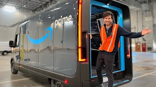 Rivian Amazon Van Full Tour! Check Out This Insanely Cool Electric Delivery Vehicle