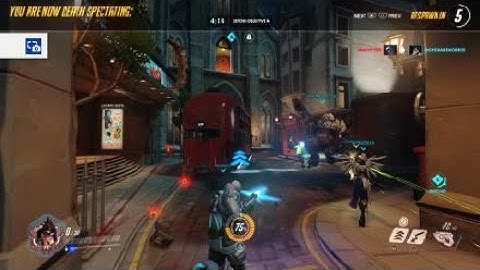 OVERWATCH Tracer glitches into enemy spawn