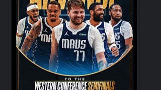 Mavericks advance to Western conference. Finals