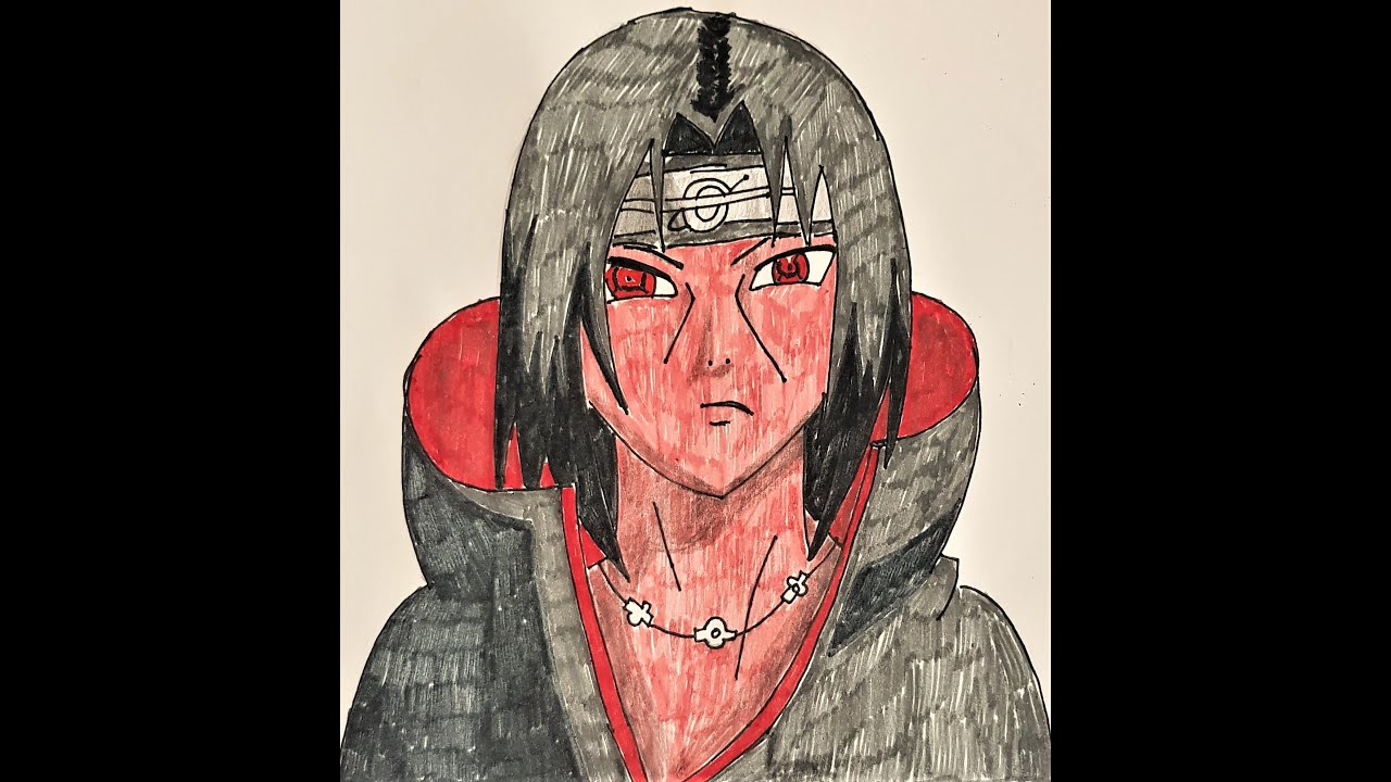 HOW TO DRAW ITACHI UCHIHA - YouTube