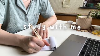 STUDY WITH ME ✨ | 1-Hour Physics & Math Flashcards (No Music, No Break, DeepFocus) premed journey
